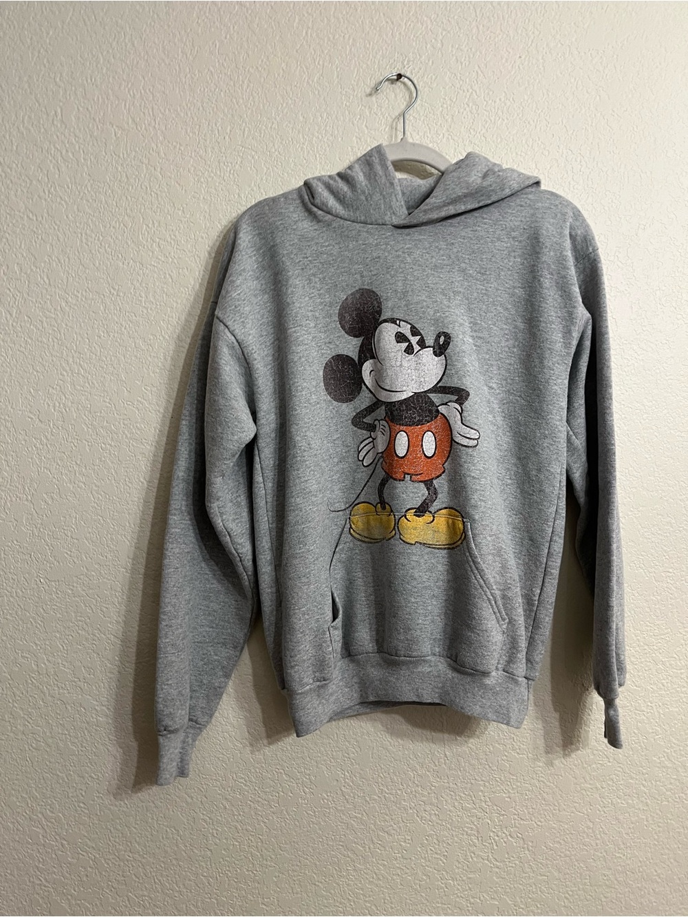 Classic Disney Gray Mickey Mouse Crewneck Sweatshirt